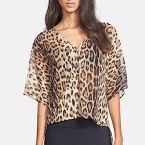 WAYF LEOPARD BLOUSE